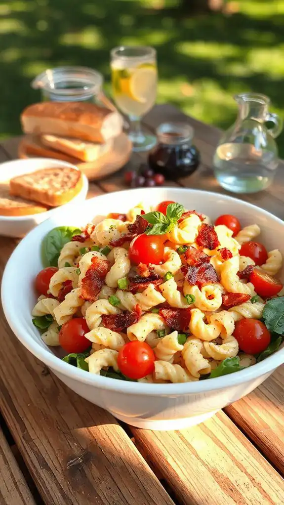bacon lettuce tomato pasta salad bacon lettuce tomato pasta salad