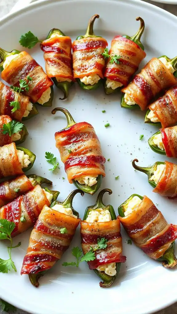 bacon wrapped crab jalape os bacon wrapped crab jalape os
