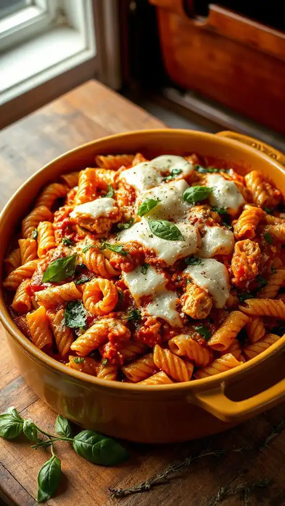baked chicken parmesan pasta