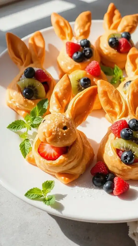 baked pastry with fruit