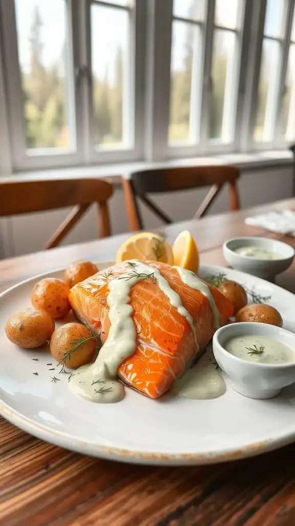 baked salmon with dill baked salmon with dill