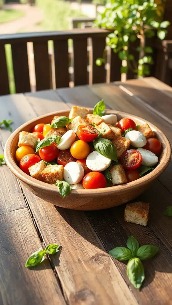 balsamic caprese panzanella salad