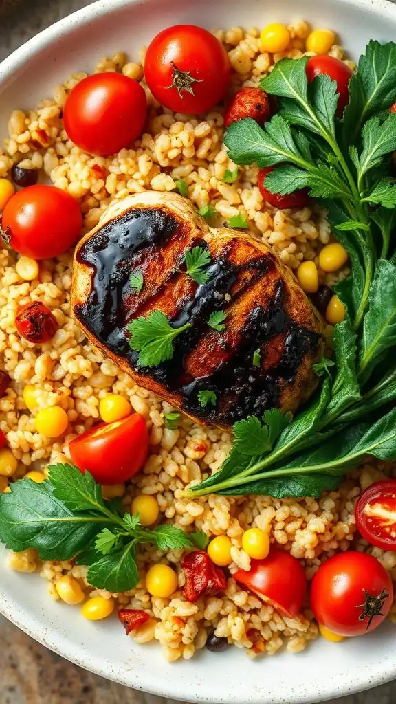 balsamic chicken quinoa bowls