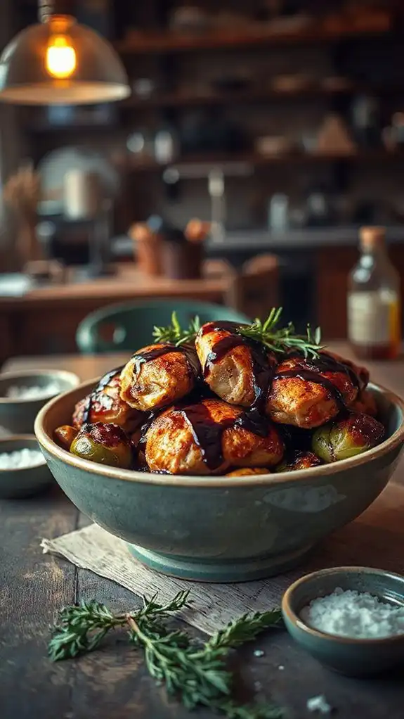 balsamic chicken with brussels