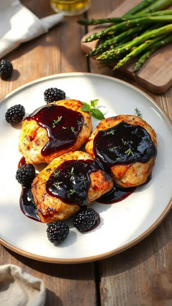 balsamic chicken with sauce