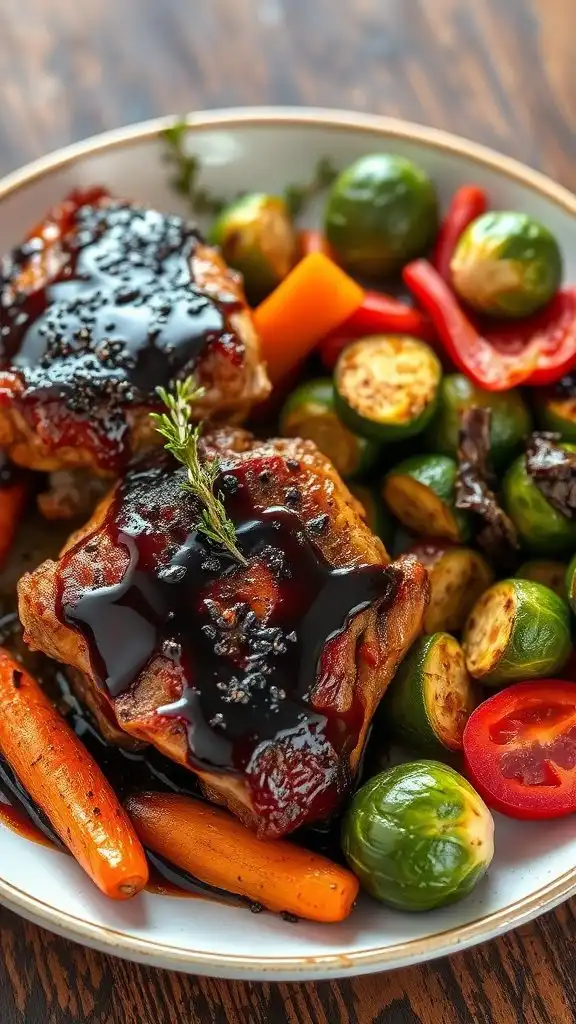 balsamic chicken with vegetables
