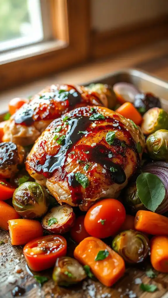 balsamic chicken with vegetables balsamic chicken with vegetables
