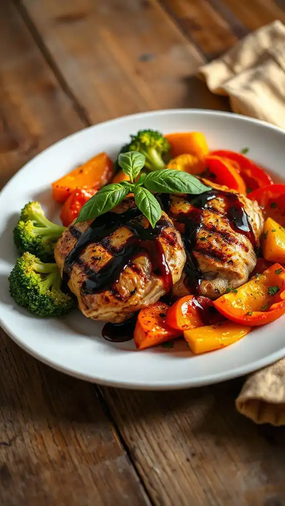 balsamic chicken with veggies balsamic chicken with veggies