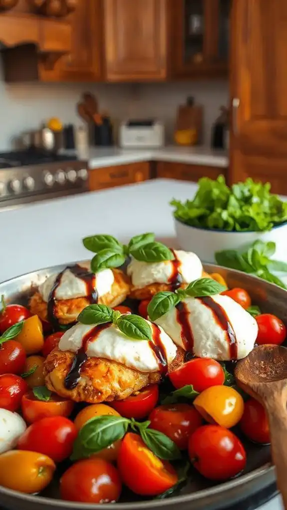 balsamic glaze caprese chicken