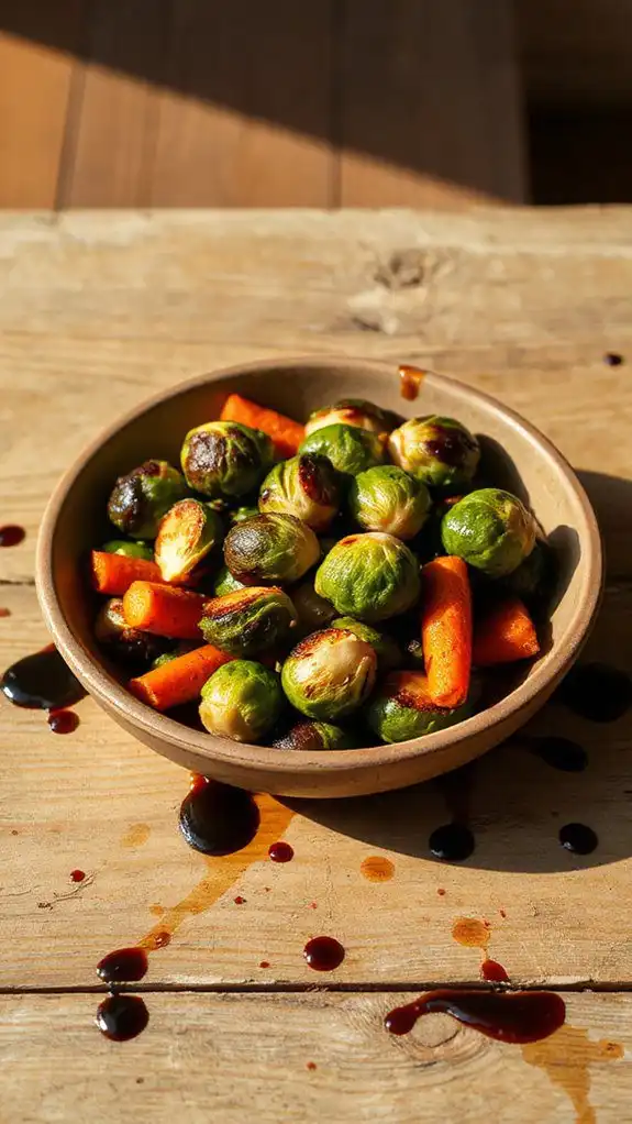 balsamic glaze with vegetables