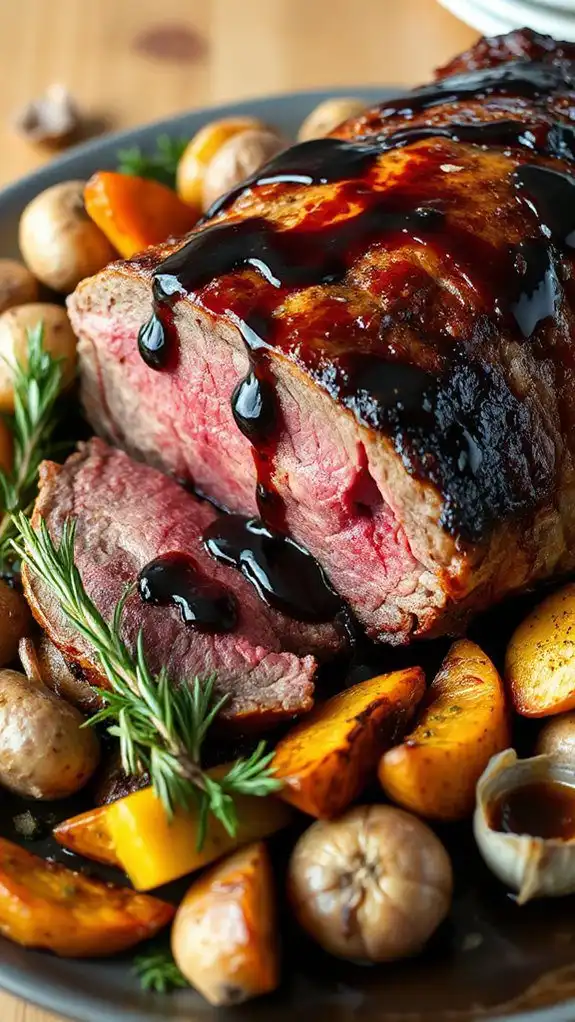balsamic glazed beef roast recipe