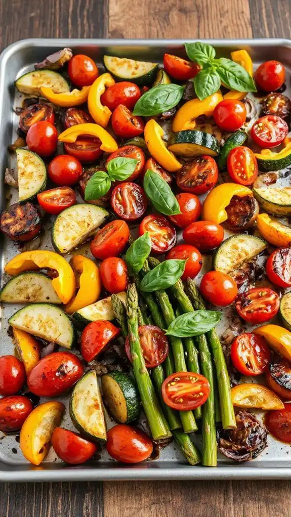 balsamic glazed vegetable medley