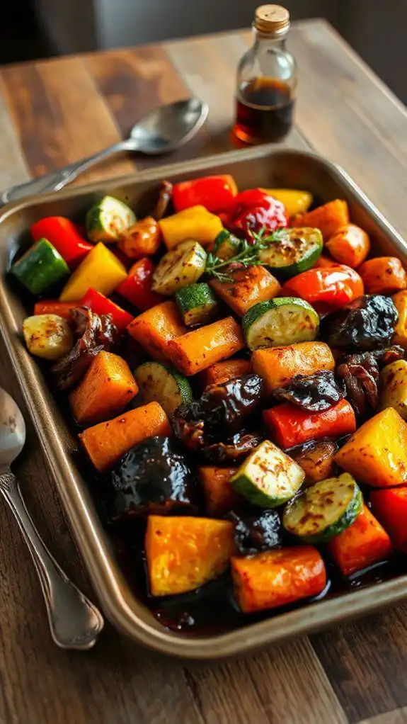 balsamic roasted vegetable dish balsamic roasted vegetable dish