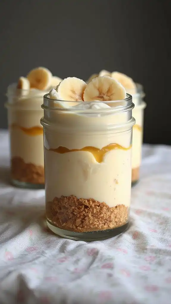 banana cream pie dessert jars