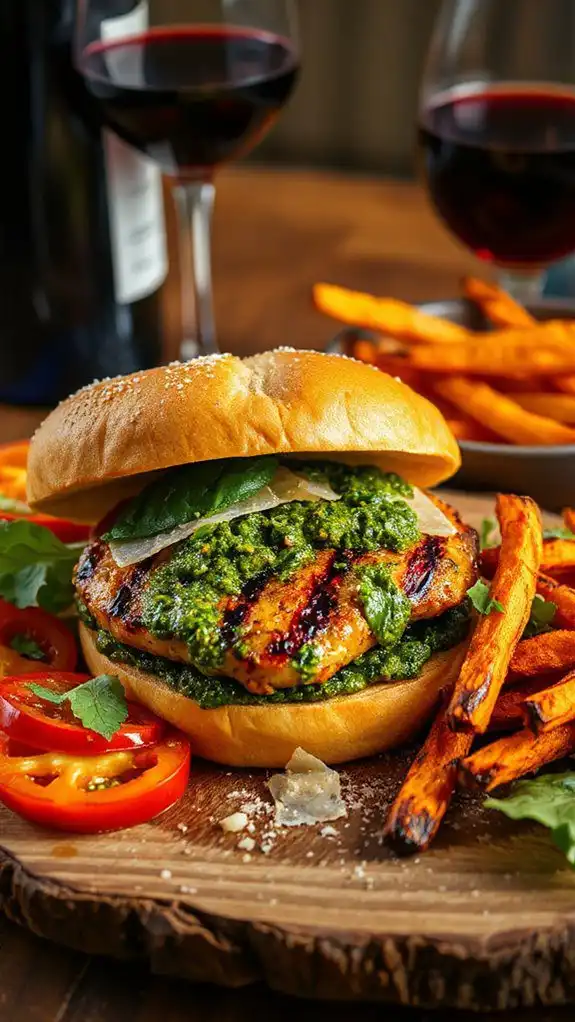 basil infused chicken sandwich basil infused chicken sandwich