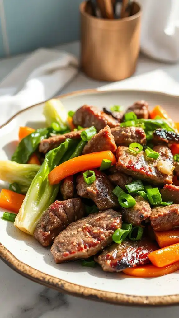 beef and bok choy
