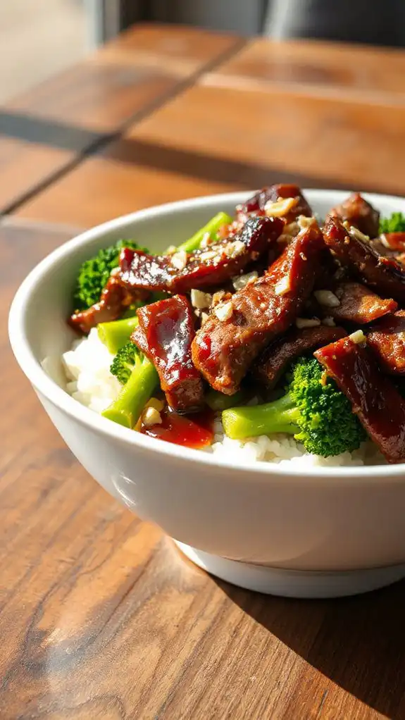 beef and broccoli dish