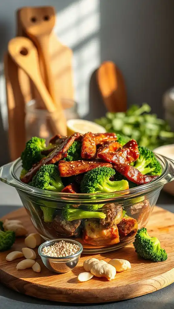 beef and broccoli dish