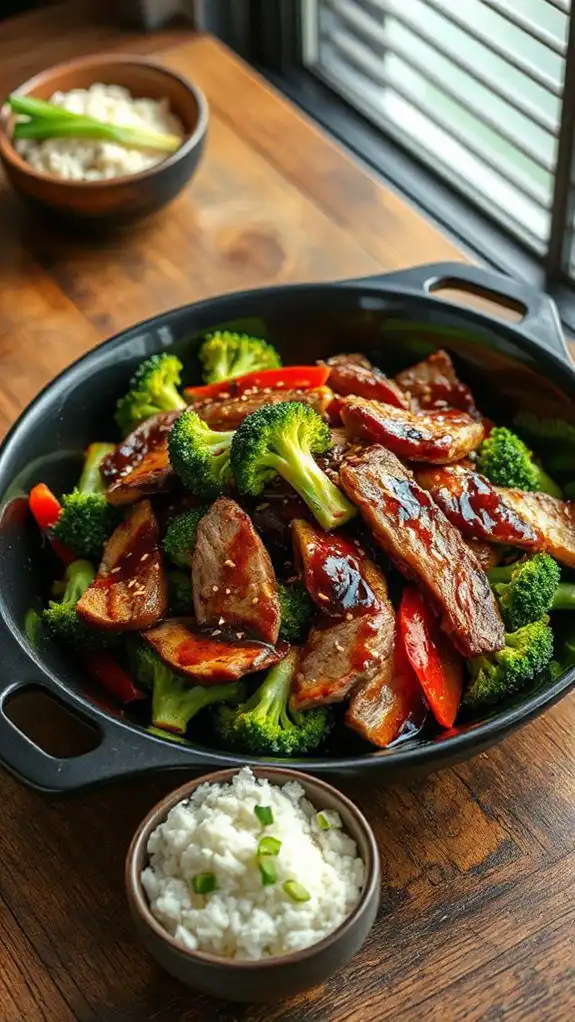 beef and broccoli dish