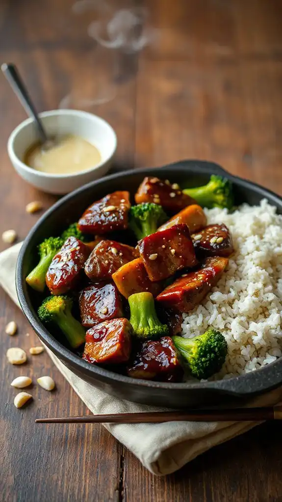 beef and broccoli dish