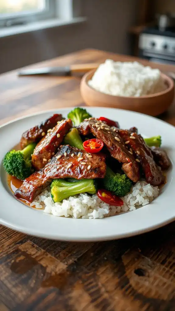 beef and broccoli dish