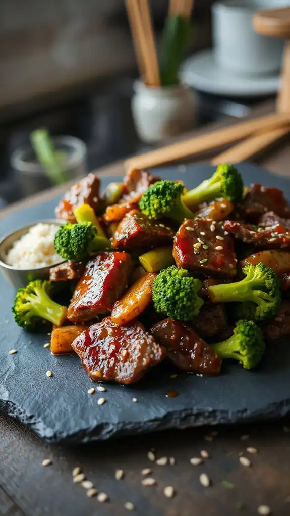 beef and broccoli stir fry
