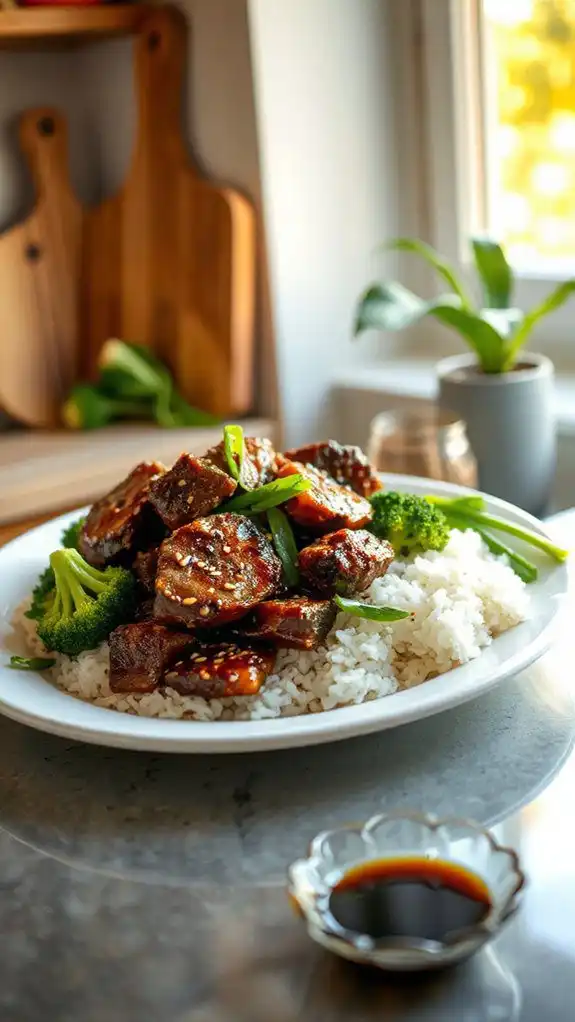 beef and broccoli stir fry