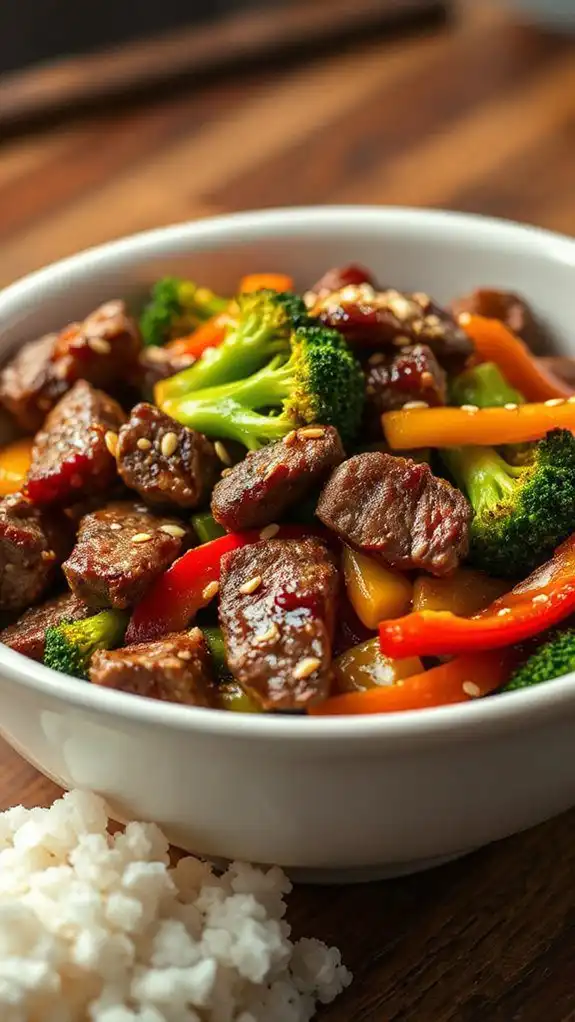 beef and broccoli stir fry