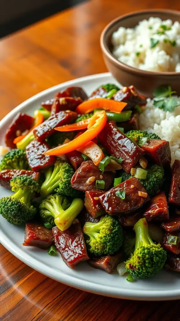 beef and broccoli stir fry