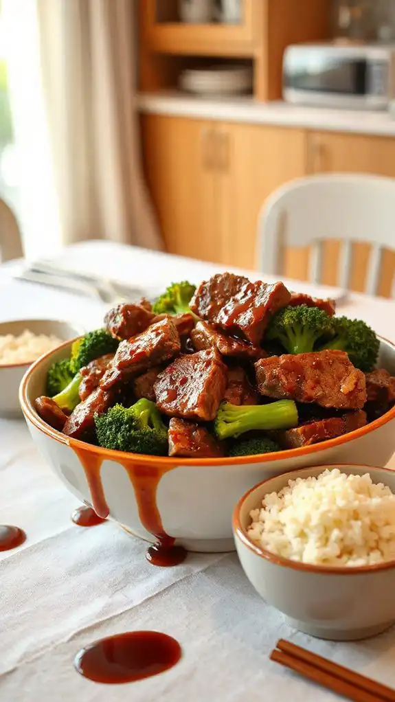 beef and broccoli stir fry