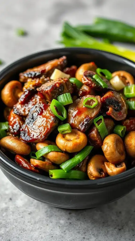 beef and mushroom dish