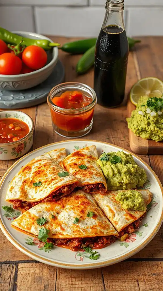 beef filled tortilla dishes