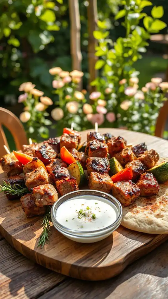beef kebabs with marinade