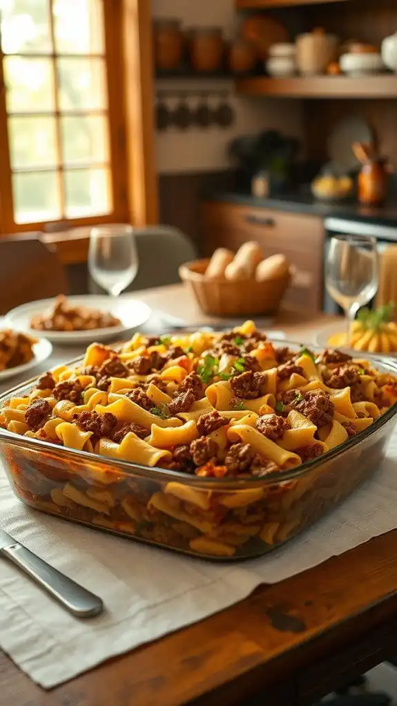 beef noodle casserole recipe