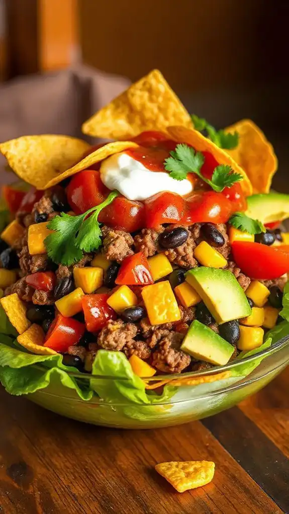 beef taco salad recipe