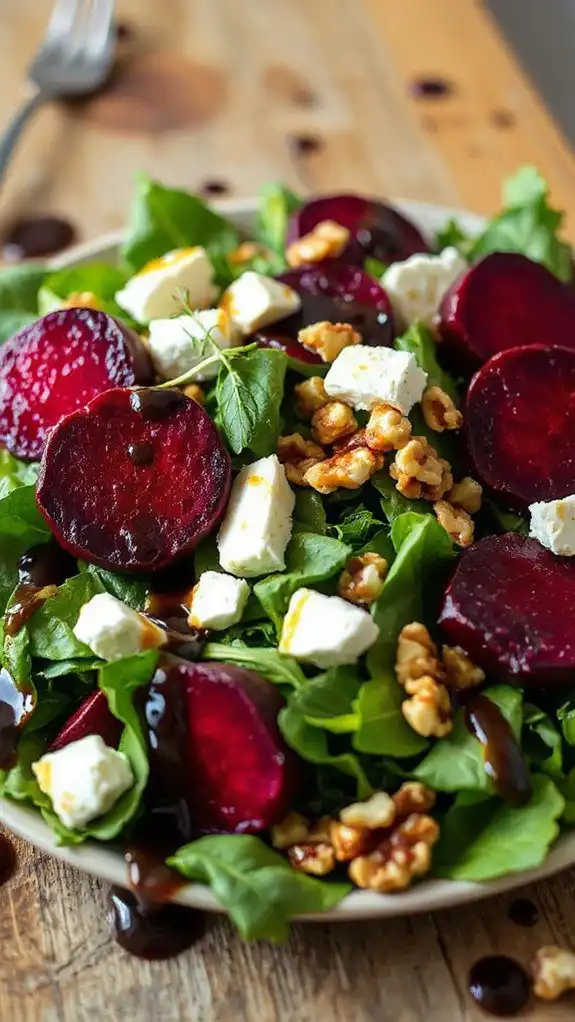 beet and goat cheese salad