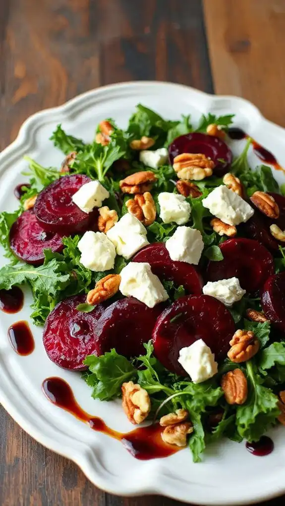 beet and goat cheese salad