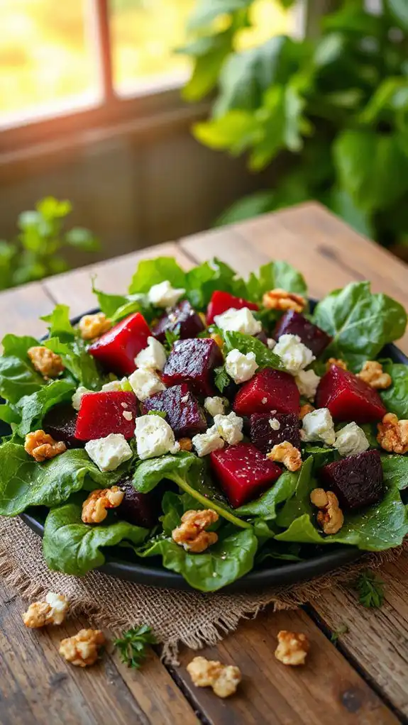 beet goat cheese walnuts