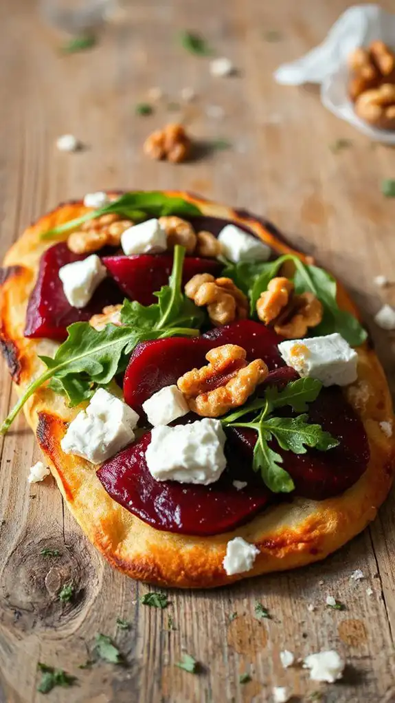 beet walnut flatbread recipe