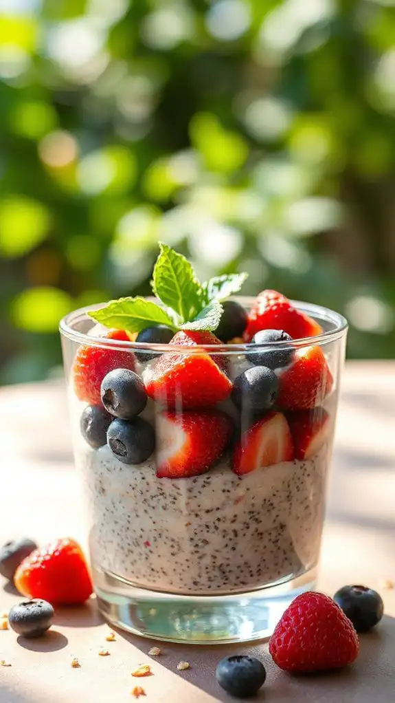 berry chia parfait delight