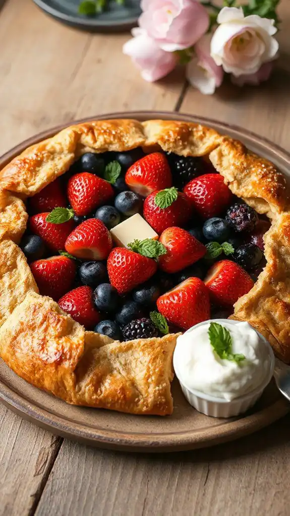 berry filled pastry dessert