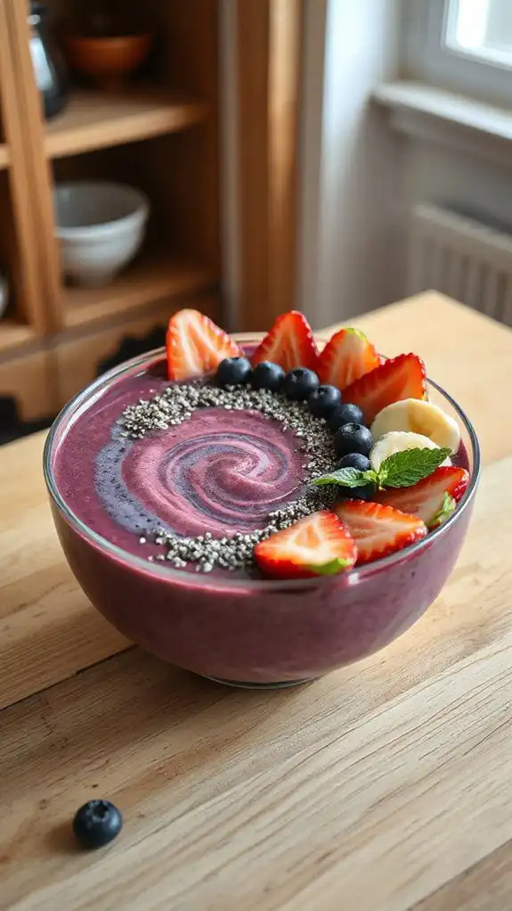 berry filled smoothie bowl berry filled smoothie bowl