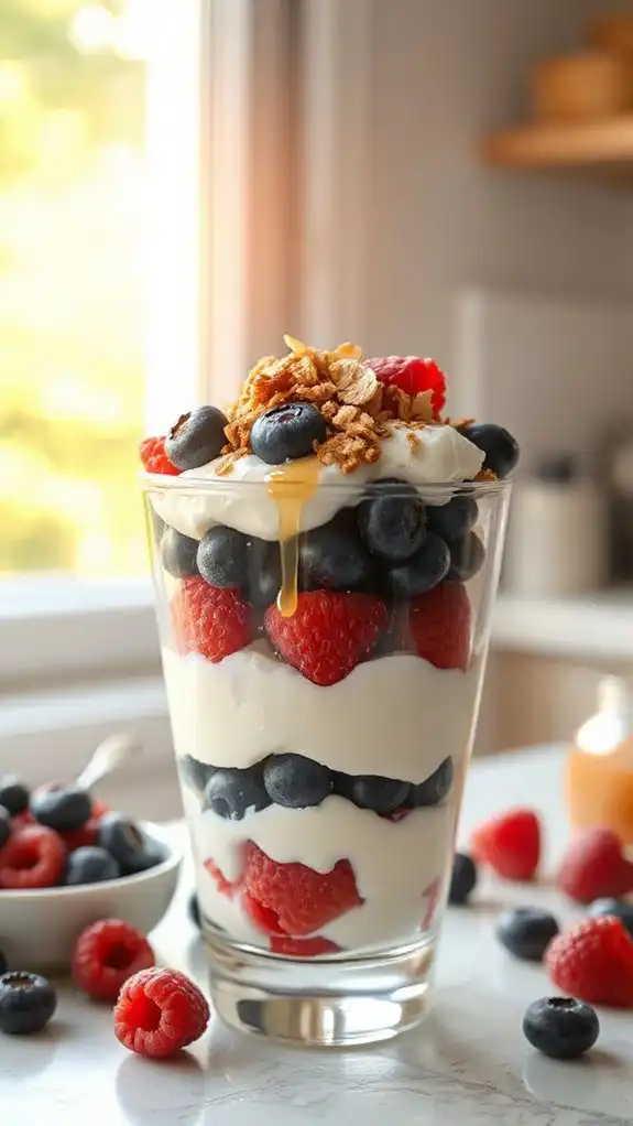 berry greek yogurt parfait