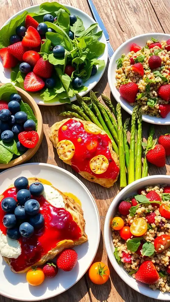 berry infused summer dinner recipes