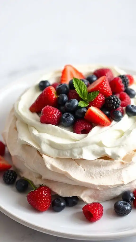 berry meringue dessert delight