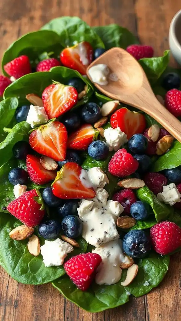 berry spinach salad dressing