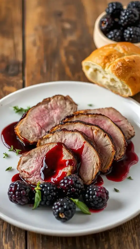 blackberry balsamic duck breast