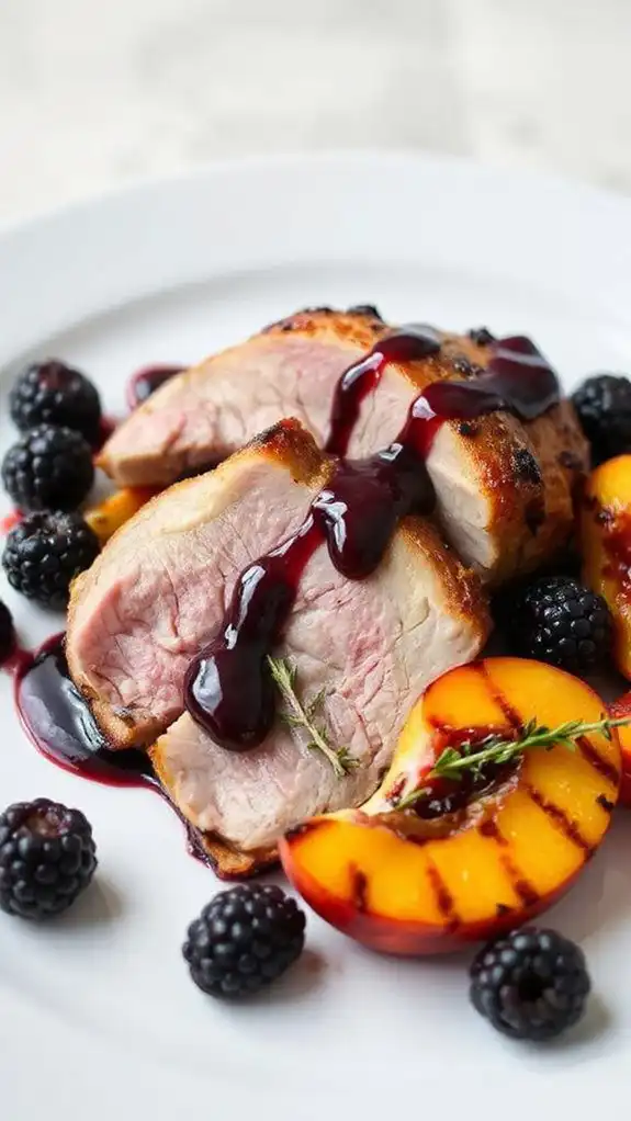 blackberry glazed duck breast recipe