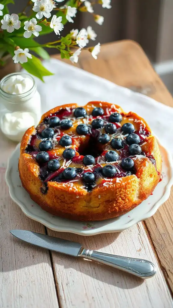 blueberry coconut cake recipe