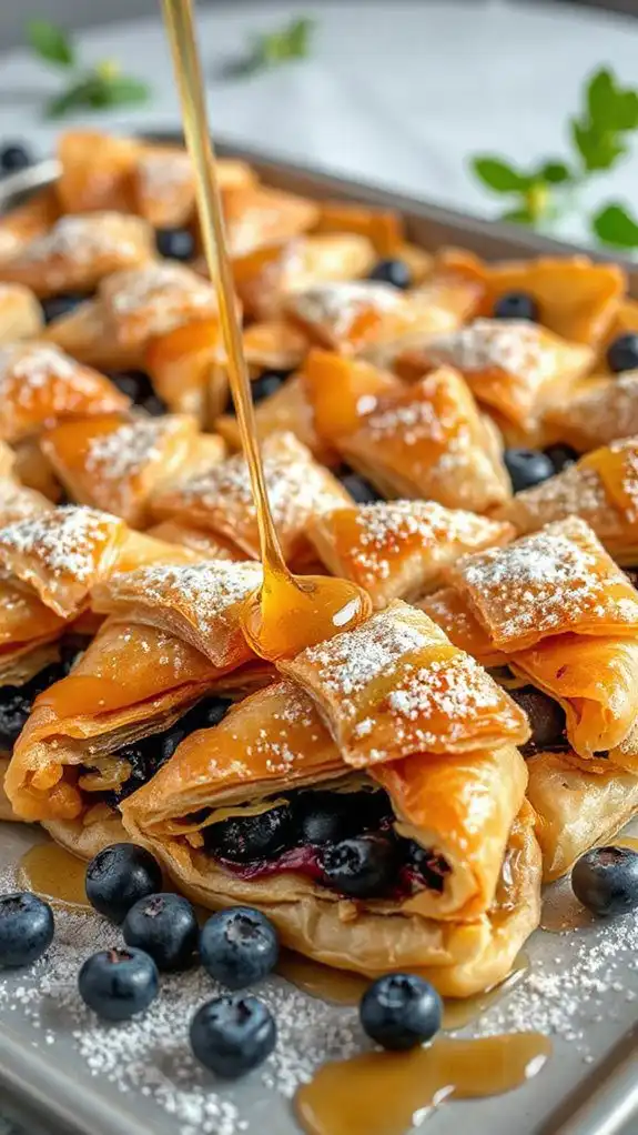 blueberry infused honey baklava
